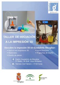 Taller de iniciación a la impresión 3D en Mengíbar