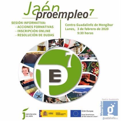Sesión informativa sobre Proempleo 7 de Diputación de Jaén en Mengíbar